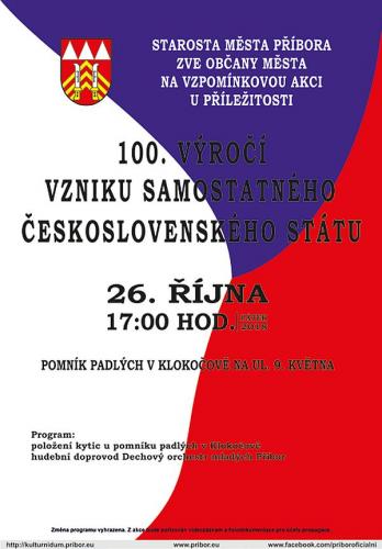 100. výročí Vzniku samostatného Československého státu