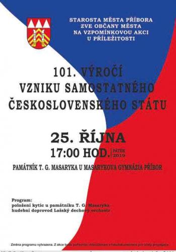 101. výročí vzniku samostatného Československého státu