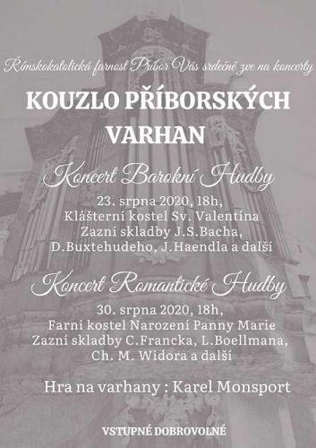 Kouzlo Příborských varhan - Koncert Romantické Hudby